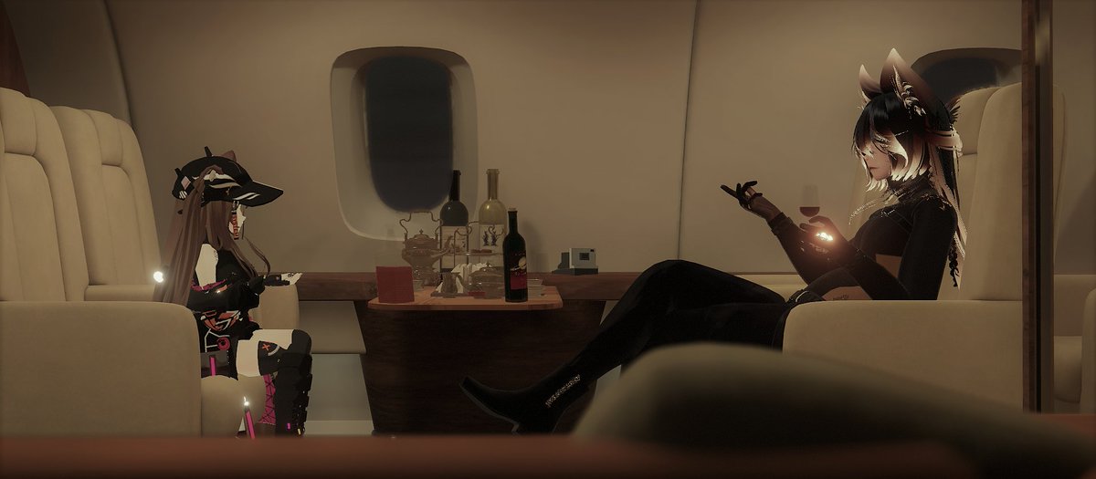 Business talk? Rich people habits? No and no. Just another way to see world from different angle.

World: Private Jet Stream (pc/quest)
Creator: Moffco

#VRChat #VRChat_world #privatejet