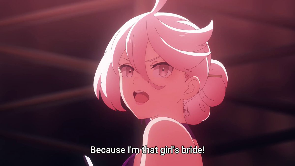 Rewatching these last few early episodes made me realize how buddy-buddy Suletta and Miorine's partnership was before but this is absolutely the point where their relationship really began to develop.