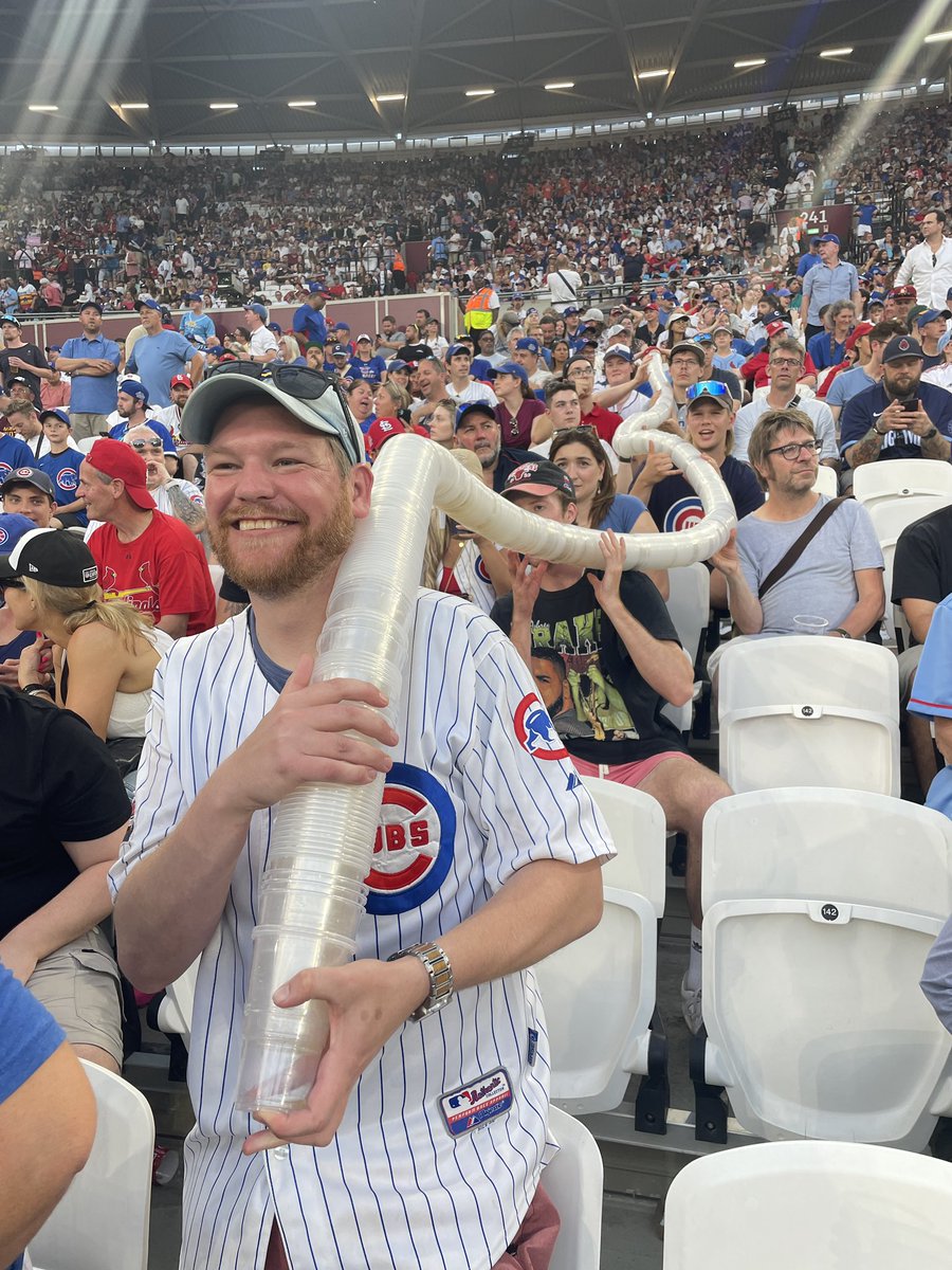 The origin of the London beer snake #GoCubsGo