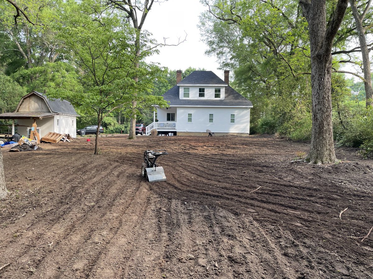 Very impressed with this #Titan fescue grass - especially since I was pushing it with a late-April seeding… but unusually cool May temps and plenty of rain didn’t hurt it any!