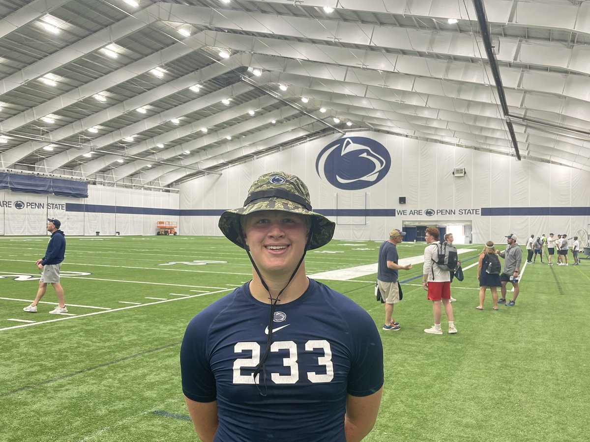 Fantastic day today <a href="/PennStateFball/">Penn State Football</a>! Proud to win the LS competition. Thank you <a href="/CoachRaisbeck/">Eric Raisbeck</a> &amp; <a href="/CoachCollins46/">Stacy Collins</a>. Can’t wait to be back!  <a href="/CMontgomeryLS/">Craig Montgomery</a> <a href="/DanOrnerKicking/">DanOrnerKicking</a> <a href="/Catholic_FB/">CCHS Football</a>