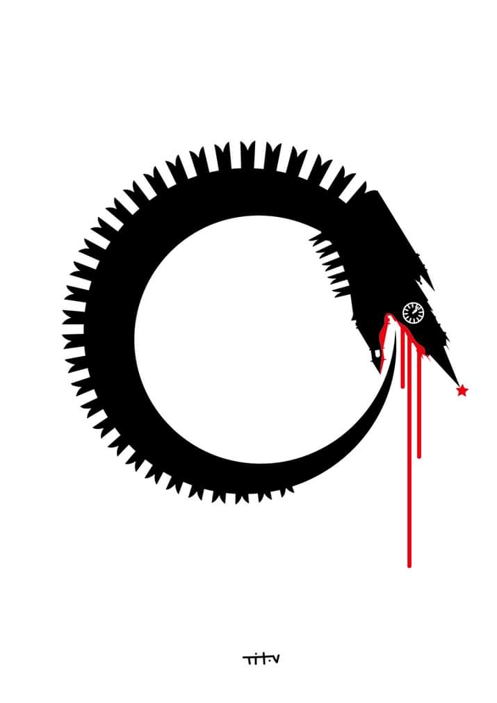 Kremlin as it is. 
By Ukrainian artist Nikita Titov.