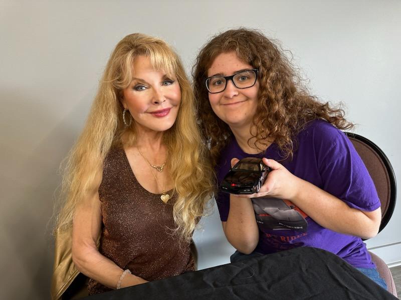 electric_joy272's tweet photo. Guess who met Rebecca Holden and another KITT replica!! ❤️
#knightrider #kitt #knightindustriestwothousand #rebeccaholden #aprilcurtis #knightriderkitt #car https://t.co/MAG1tpAO6W