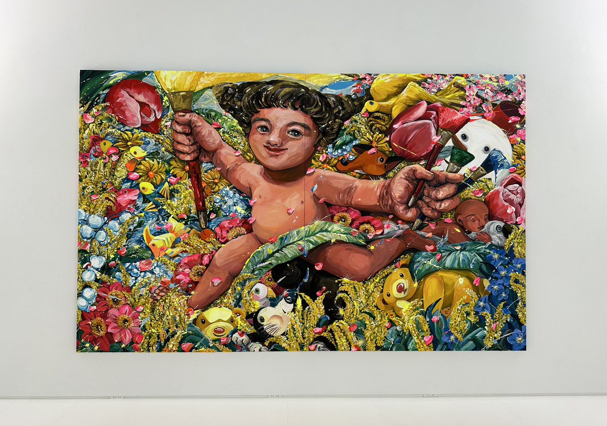 近藤亜樹さんの個展「わたしはあなたに会いたかった」。3.6mの絵画が圧巻。シュウゴアーツで7月22日まで。
