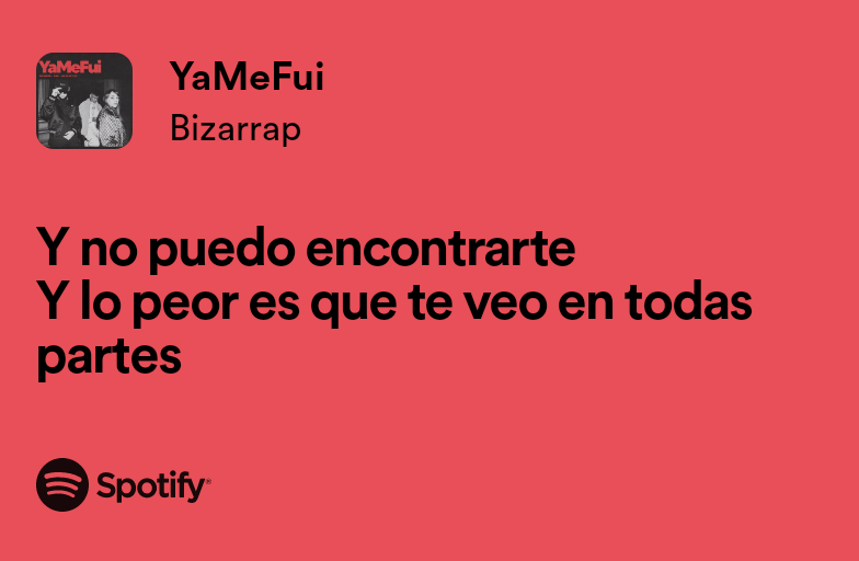 Violette07S's tweet photo. Ya me fui - Bizarrap / Duki / Nicki Nicole https://t.co/RGH1C6jh0p