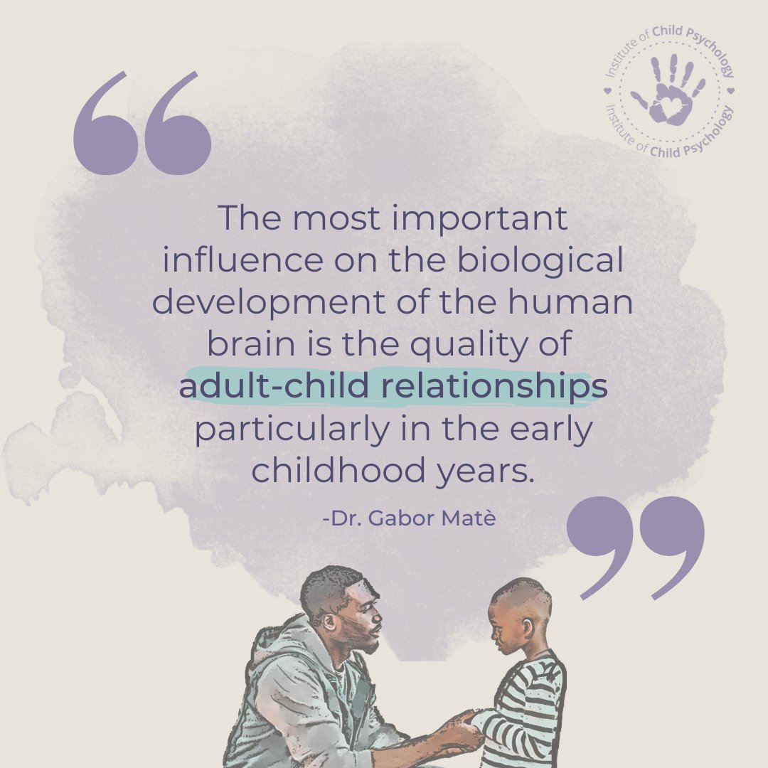 The most important influence on the biological development of the human brain is the quality of the adult-child relationships - particularly in the early years - Dr. Gabor Mate

#parentingtips  #GaborMate #parentingquote