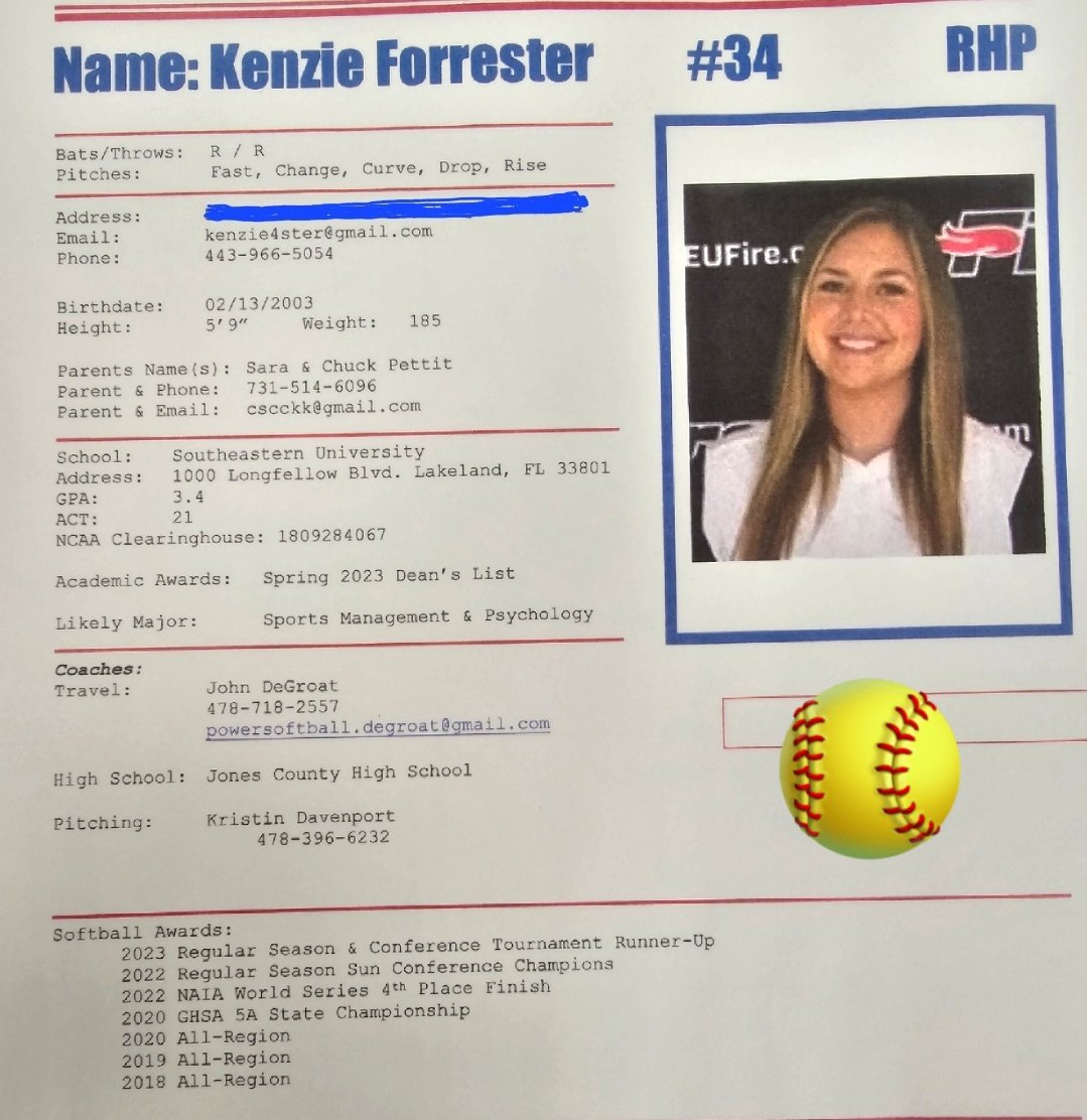 Incredible young lady! Couldn't ask for a better teammate! Impact on any pitching staff! #NobrakeallGass