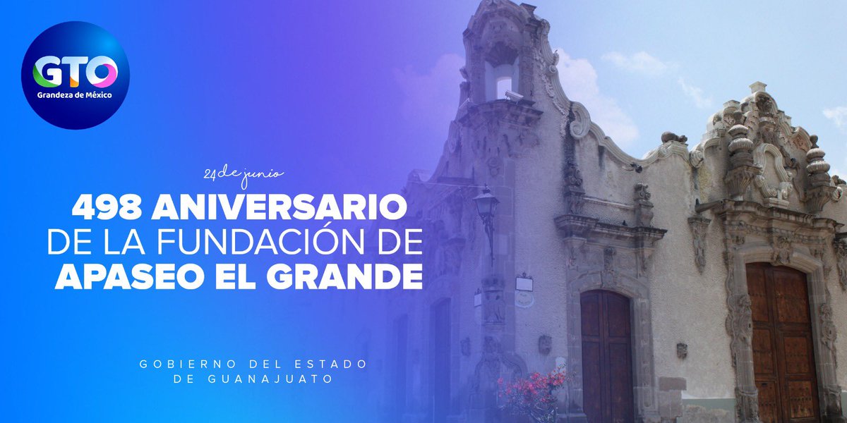 diegosinhue's tweet photo. Hoy Apaseo el Grande cumple 498 años de su fundación como ciudad, es un municipio con importantes atractivos turísticos como:

🚂La estación del Ferrocarril, que fue una de las principales en el Estado.

🏠La “Casa de los Perros”, una construcción colonial del siglo XVIII.

🏛️Exhacienda El Vicario, una hermosa construcción de piedra. 

¡Entre otras, que podemos conocer y disfrutar en este gran municipio!
Ven y #ViveGrandesHistorias.
