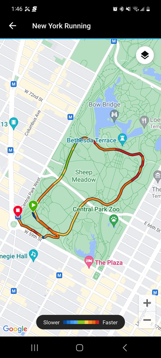 bushwickrunner's tweet photo. Two miles in central park and bib pickup for tomorrow race. #goAchilles #beatyesterday #garmin #runnersoftwitter #withoutlimitz https://t.co/8DVQhFy9OY