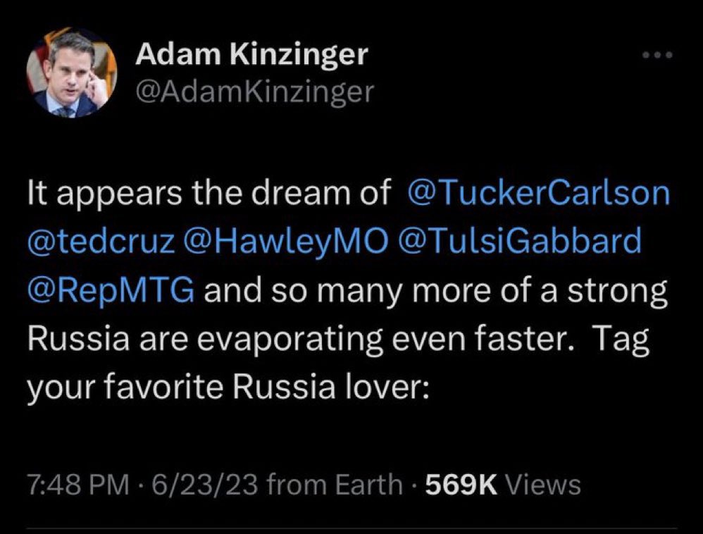 This aged well over 6 hrs😂🤣@AdamKinzinger