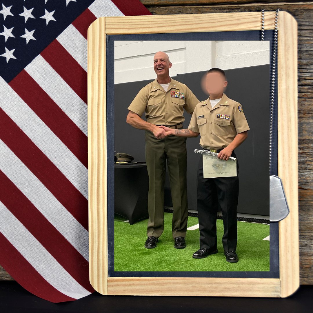 One of our teens is gearing up for the Marines as he attended ROTC Leadership Academy for a week. He mastered the principles and practices of followership/leadership!