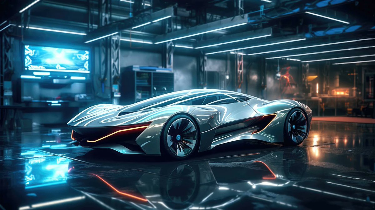 A 4K ultra HD wallpaper of a futuristic car with a holographic display, parked in a garage
 #Landvehicle #Vehicle #Supercar #Wheel #Automotivedesign #Sportscar #Transport #Conceptcar #Luxuryvehicle #Performancecar #Car #Lamborghini #Indoor
 Download links on the comments