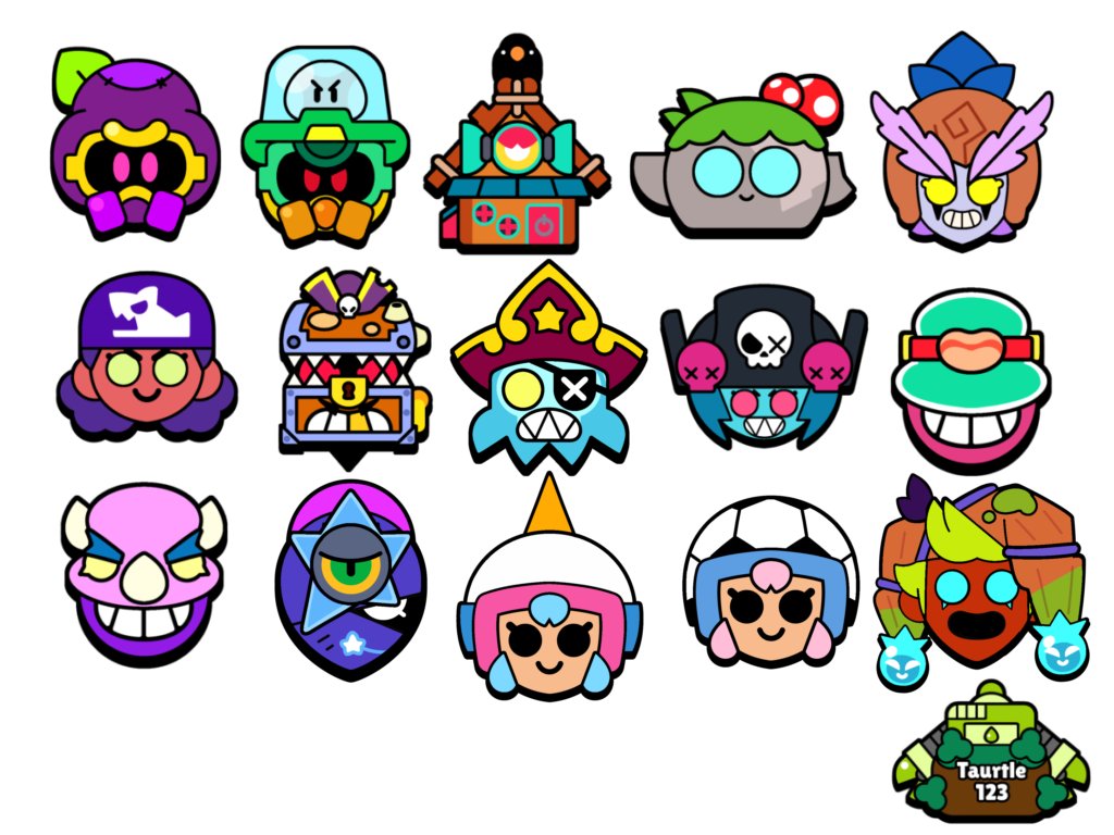 Pins for the new skins and brawlers

#BrawlStars #BrawlStarsArt #BrawlStarsFanart