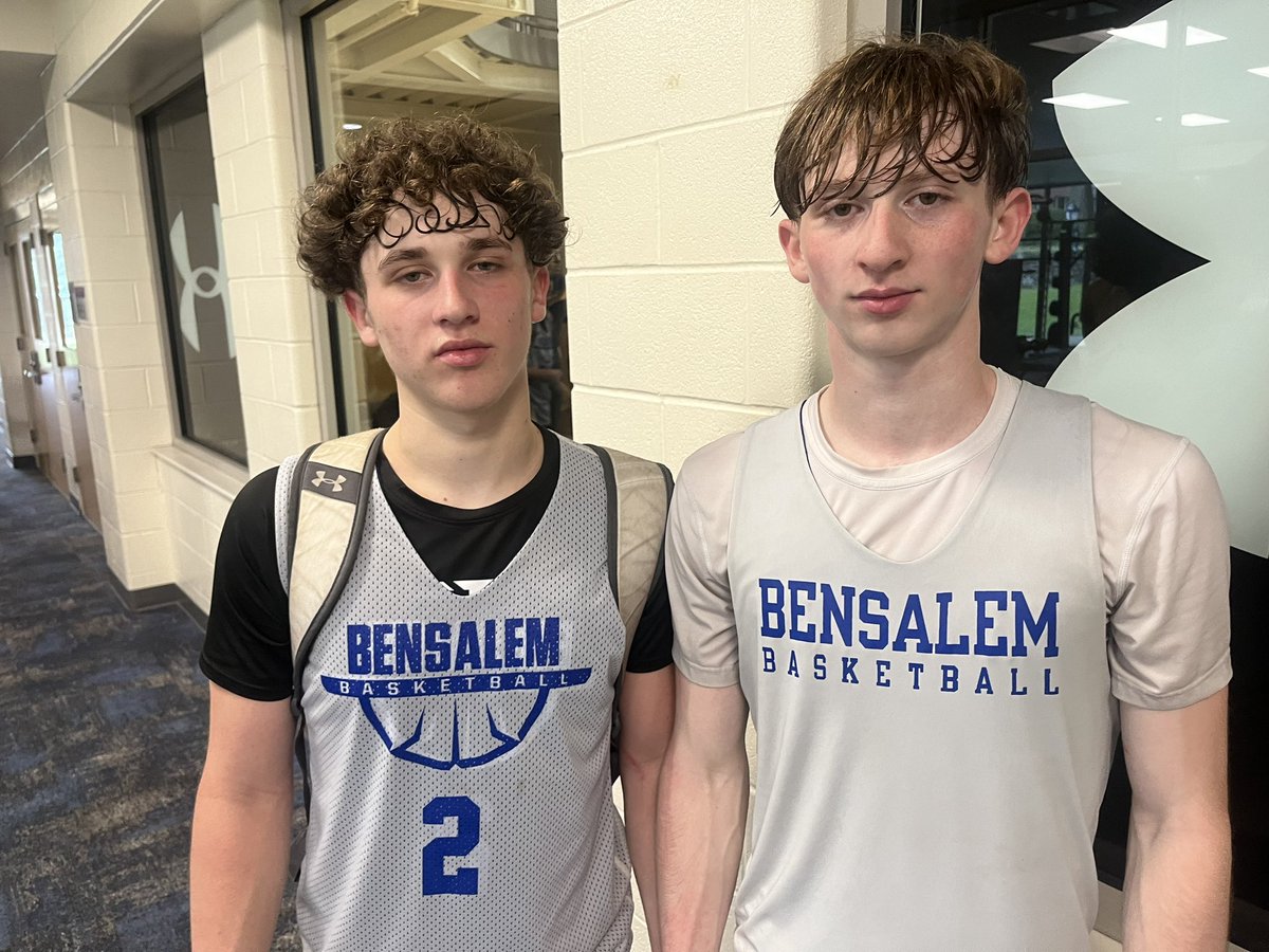 Owen_McCue's tweet photo. Antonio Morris drops in 25 (3👌)and Noah Morris adds 20 (6👌) and adds a steal to seal win as @BensalemBBall comes back from down 21 for an OT win over Appoquinimink. Dillon Harvey with 19 pts, 7 ast for Appo. Amir Drummond adds another 11 for Bensalem. https://t.co/APi47AR5lP