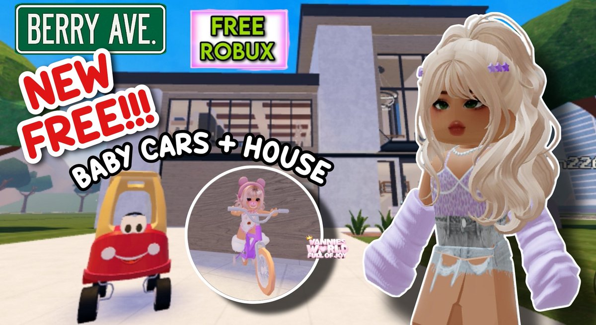 *NEW FREE* MODERN HOUSE + *NEW FREE* BABY CARS IN BERRY AVENUE ROBLOX 😯😍
⬇️⬇️⬇️
youtu.be/j1XSSOLlRN4

#roblox #robloxcodes #berryavenue #berryavenueupdate #berryavenueupdate16 #berryavenuecodes #freerobux