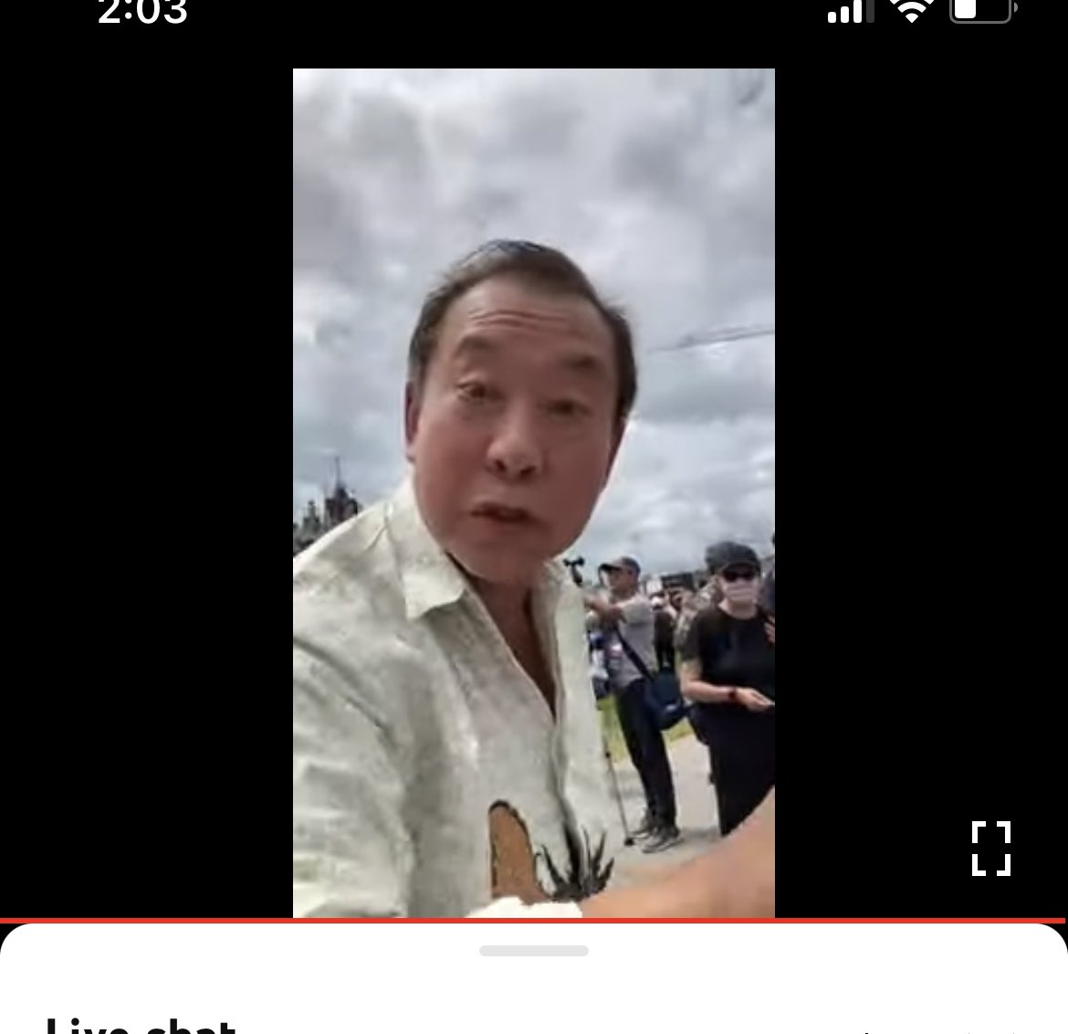 @yaozhang02 has been attacked by this brutal man, while she is making her statement in #ParliamentHill #Ottawa