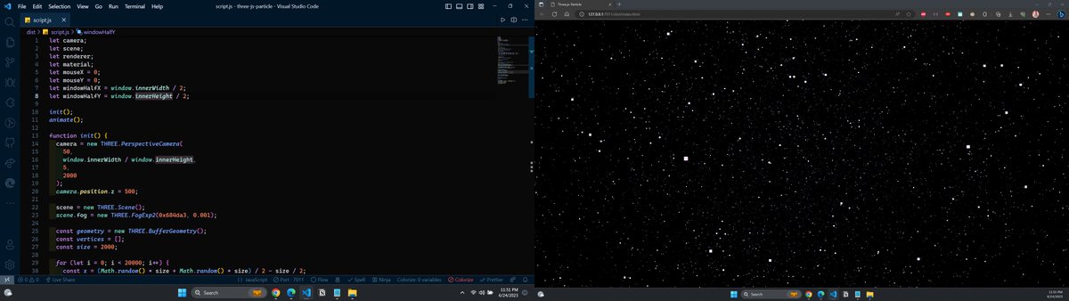 PurnaSh09946724's tweet photo. On the 24th day of #60DaysOfLearning2023, I delved into the immersive world of Three.js. From 3D models to mind-blowing visual effects, my web projects are now pushing the boundaries of interactivity and creativity! Exciting times are ahead!
#LearningWithLeapfrog
#LSPPD24 https://t.co/EBOT4kE3nF