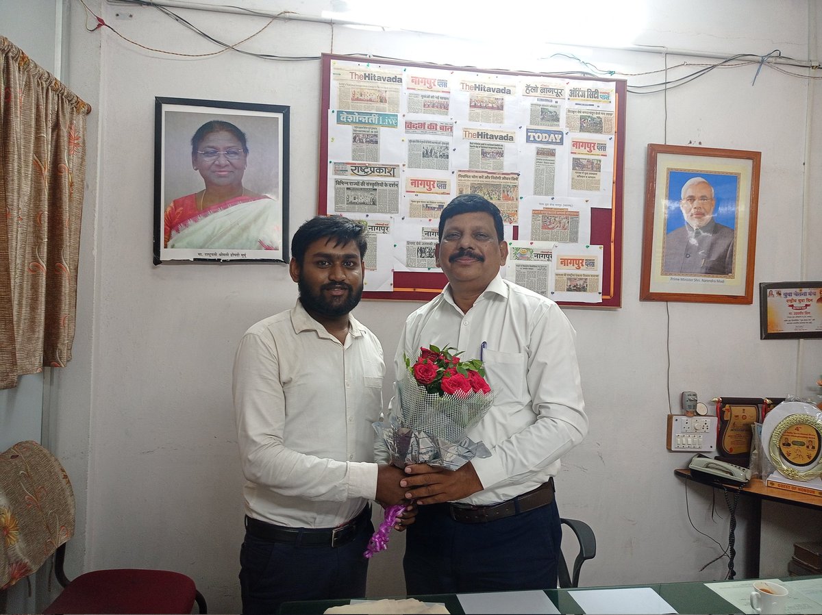 primepranit's tweet image. 🎉 Congratulations and a warm welcome to Shr. Hitendra Vaidya sir, the new DYO of Nagpur! 🙌 Excited to have you onboard and looking forward to your exceptional leadership in your new assignment. Best wishes for a successful tenure! #Nagpur #NewAssignment #Leadership