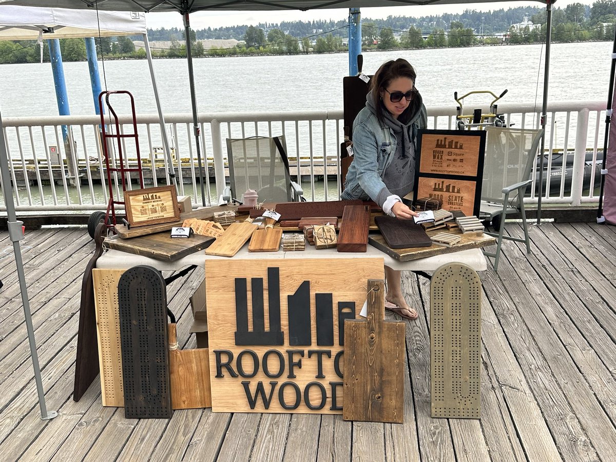 We are here until 4 pm today at #NewWestCraft presented by @ArtsCouncilNW at the Quay / River Market!

#woodworking #newwestminster #newwest #shoplocal #thinklocal#ArtsNW #NewWestCraft #NewWest #ReDiscoverNewWest #RiverFest