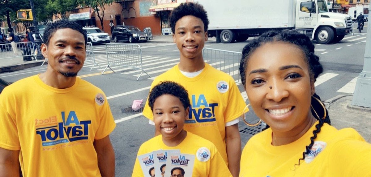 altaylorfor71ad's tweet photo. Rain or Shine it is voting Time! Early voting open today from 9:00-5:00 pm today and tomorrow. Don't forget to vote and rank Al Taylor #1! Big Thank you to our volunteers out today at the poll sites! Election Day is June 27th #rankAl#1 #voteforAl #HarlemVotes https://t.co/0dCEeek2zf