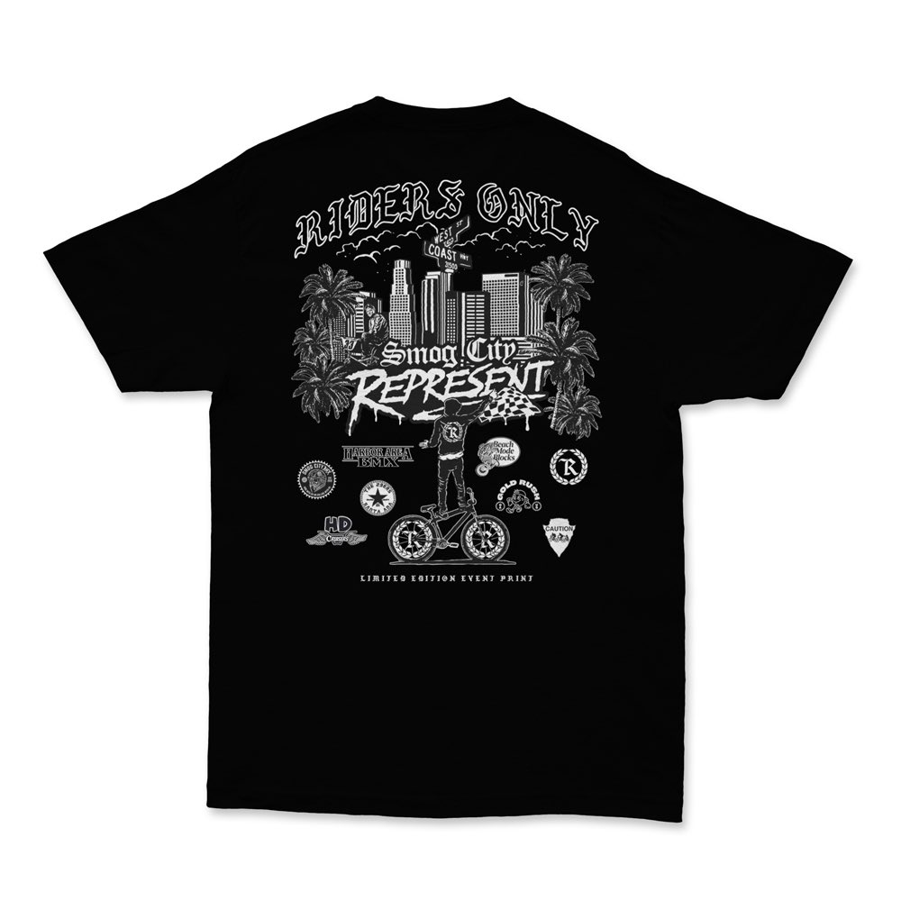 RepresentLTD's tweet photo. OFFICIAL EVENT TEE // JUST DROPPED
Will be available online and at the event // https://t.co/GMGR1zJK0H
#represent #smogcity #radmovie #bmx #rideout #the29ers #hdcruisers #harborareabmx #beachmodeblocks #goldrushco #cautionbmx
REPRESENT X SMOG CITY // RAD RIDERS ONLY https://t.co/72mXs6dWyj