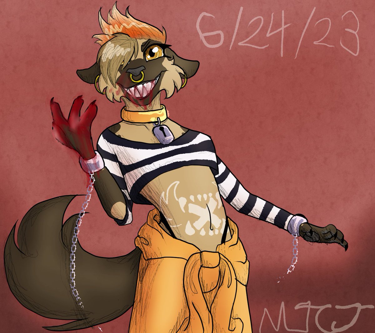 arts_noir's tweet photo. #MaydenDressup2023 #MaydenDressup #furryart #Blood https://t.co/lbgLjIg34m
