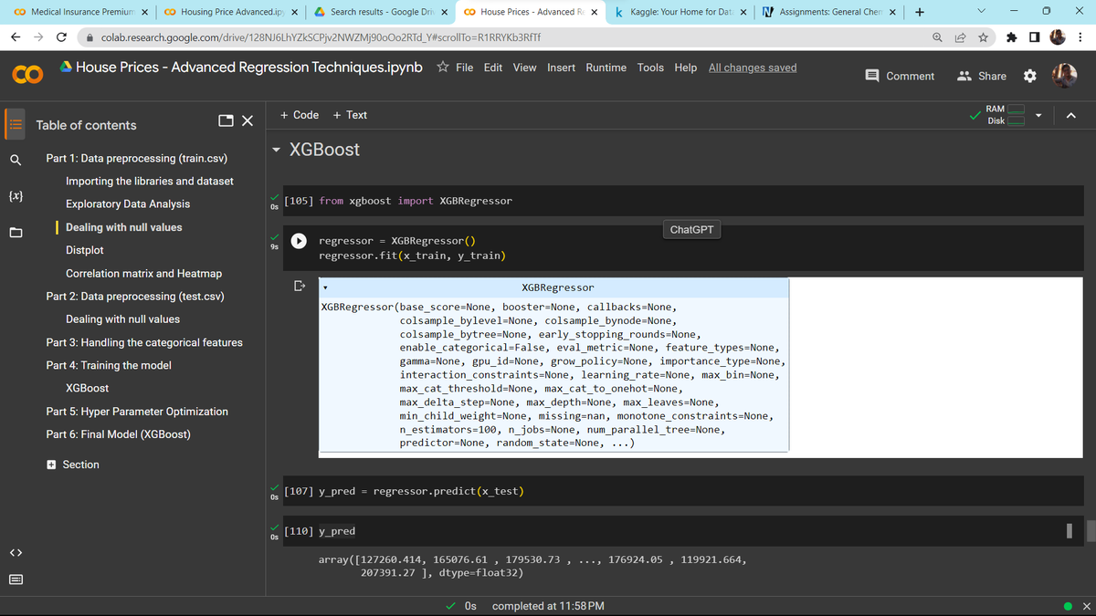 Day 24 of  #60DaysOfLearningWithLeapfrog
Today I trained a model for house prediction with the dataset from Kaggle with a slightly large dataset. #LSPPLearningD24