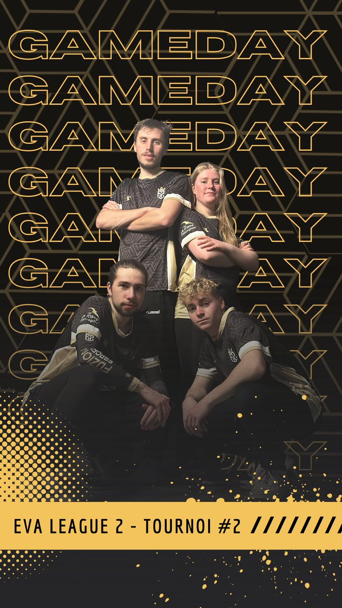 💛🖤GameDay

⚔️La deuxième journée d’EVA league 2 débute à 9h30. Nous vous tiendrons informer tout au long de la journée des horaires de jeu de l’équipe ainsi que des résultats !

📺 twitch.tv/eva_france <a href="/evagg_fr/">EVA</a>

#WeAreFuzion #FuzionEsport