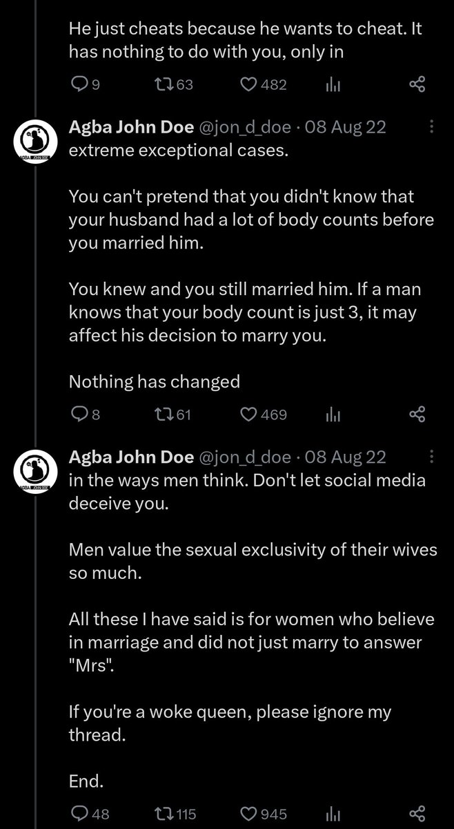 Read this thread I wrote in August last year.

If you have ever wondered why I'm called Agba, perhaps you need to study me more.

I'm a no-nonsense man that doesn't shy away from my teachings.

If you do anyhow, you'll see anyhow.

Fuck you!.

Read 👇.