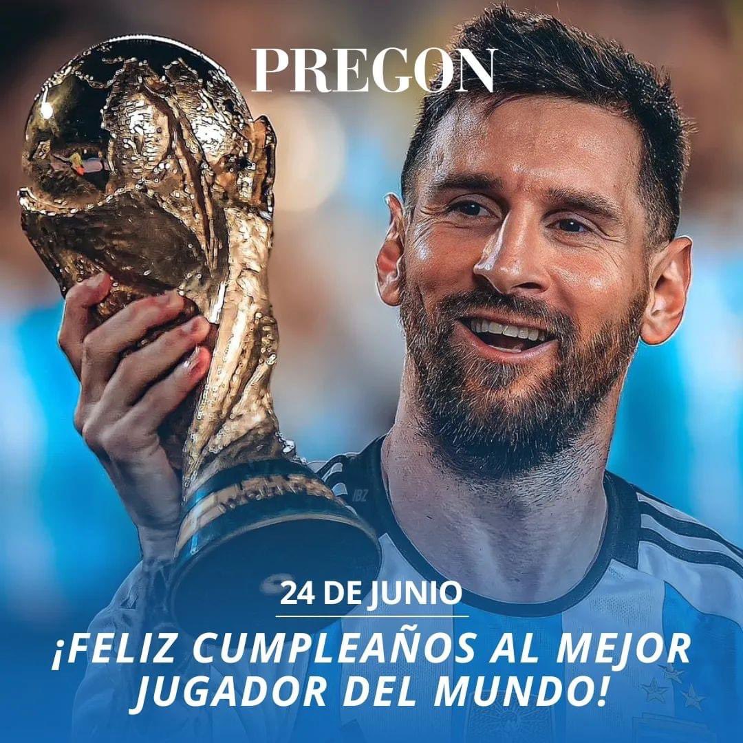 PregonJujuy's tweet image. ¡FELICES 36, LEO! 🥳🔟

#Pregon #PregonTeInforma #leomessi #messi #messigoal #messi10 #cumplemessi #lionelmessi #campeóndelmundo #argentino #cumpleañosmessi #argentina