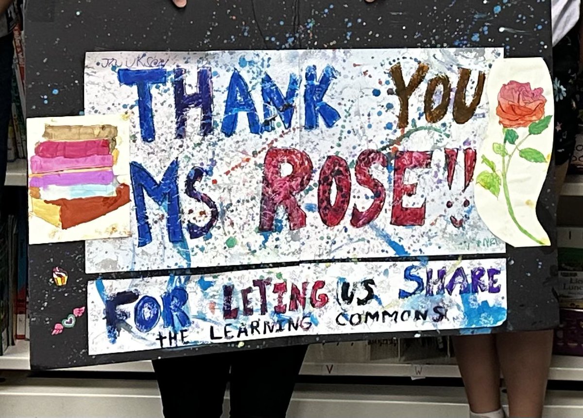 SFA_ELC's tweet photo. Our schoolage program shares the learning commons with Ms Rose and the school!  We made sure to  thank her!! https://t.co/5XgUPQ2Lv1