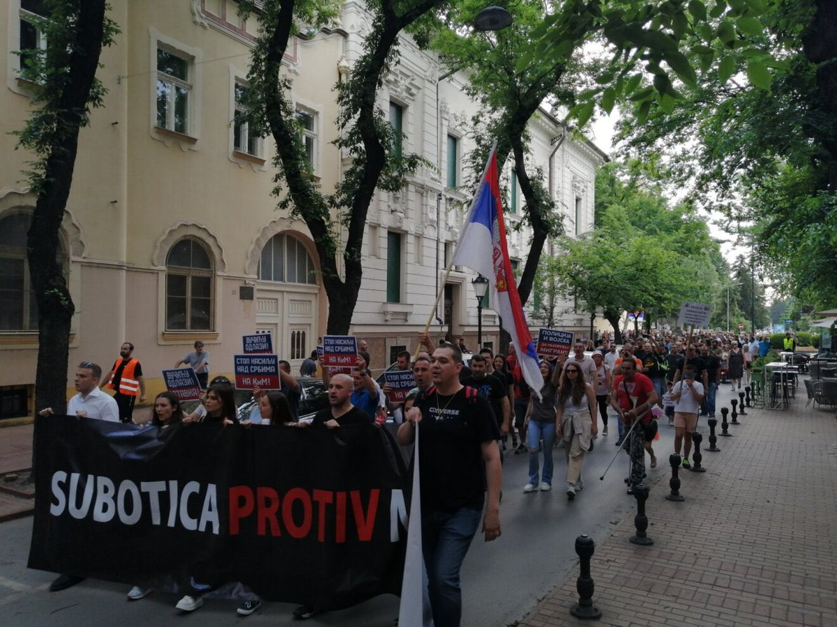 USTALA JE SUBOTICA! 💙#suboticaprotivnasilja #SrbijaProtivNasilja