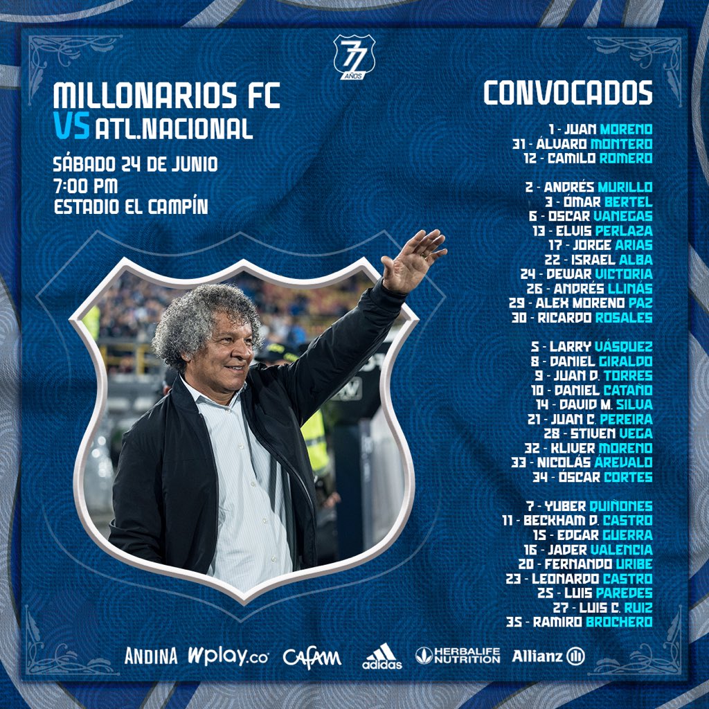 MillosFCoficial's tweet photo. ¡El equipo completo! 💙⚽️🔥 

¡Vamos todos unidos! 🏟️🔵🔝 ¡VAMOS MILLONARIOS! https://t.co/bnXKlrPY4l