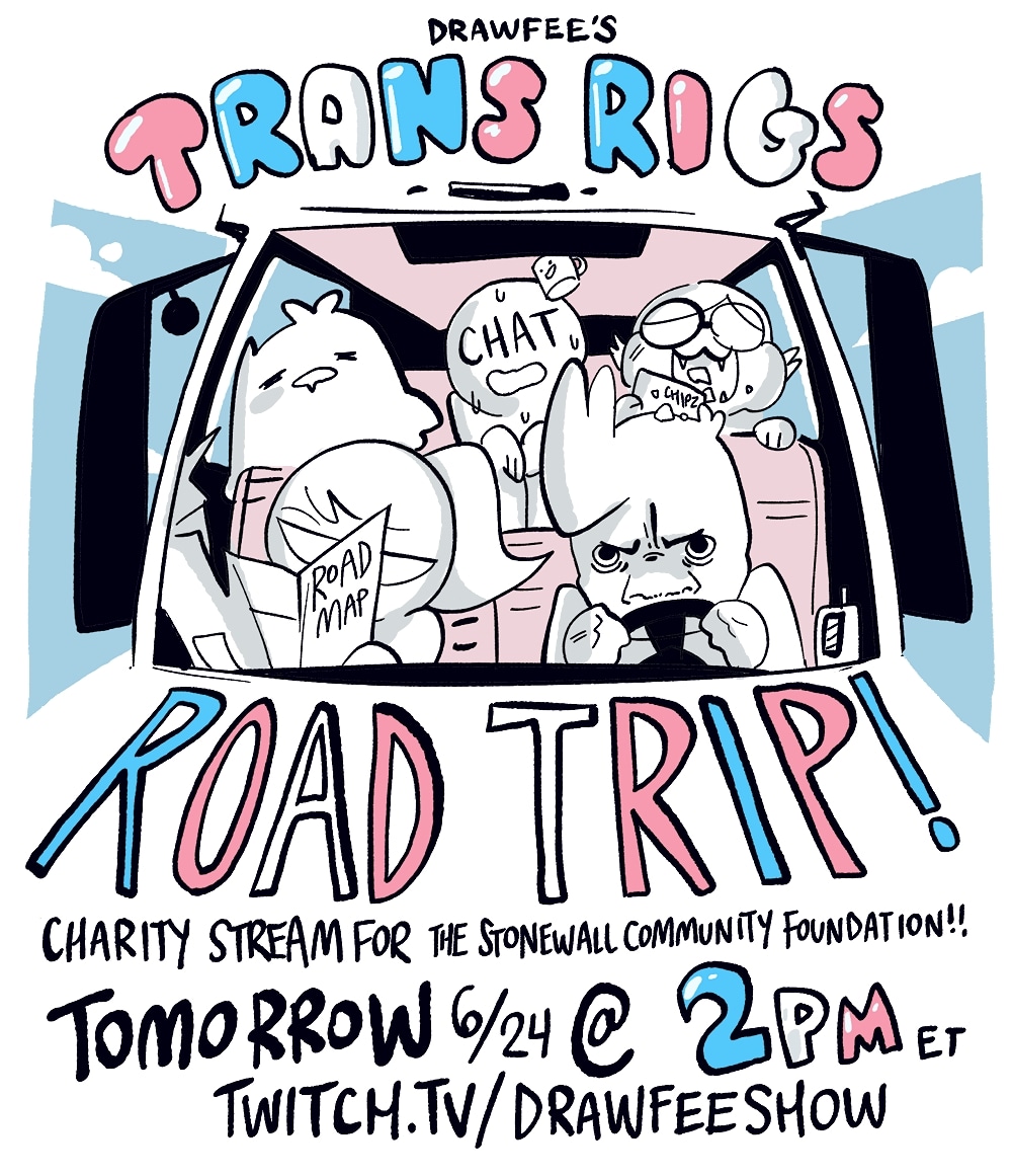 We are LIVE! Come join us and support a great cause!
Twitch.tv/drawfeeshow !