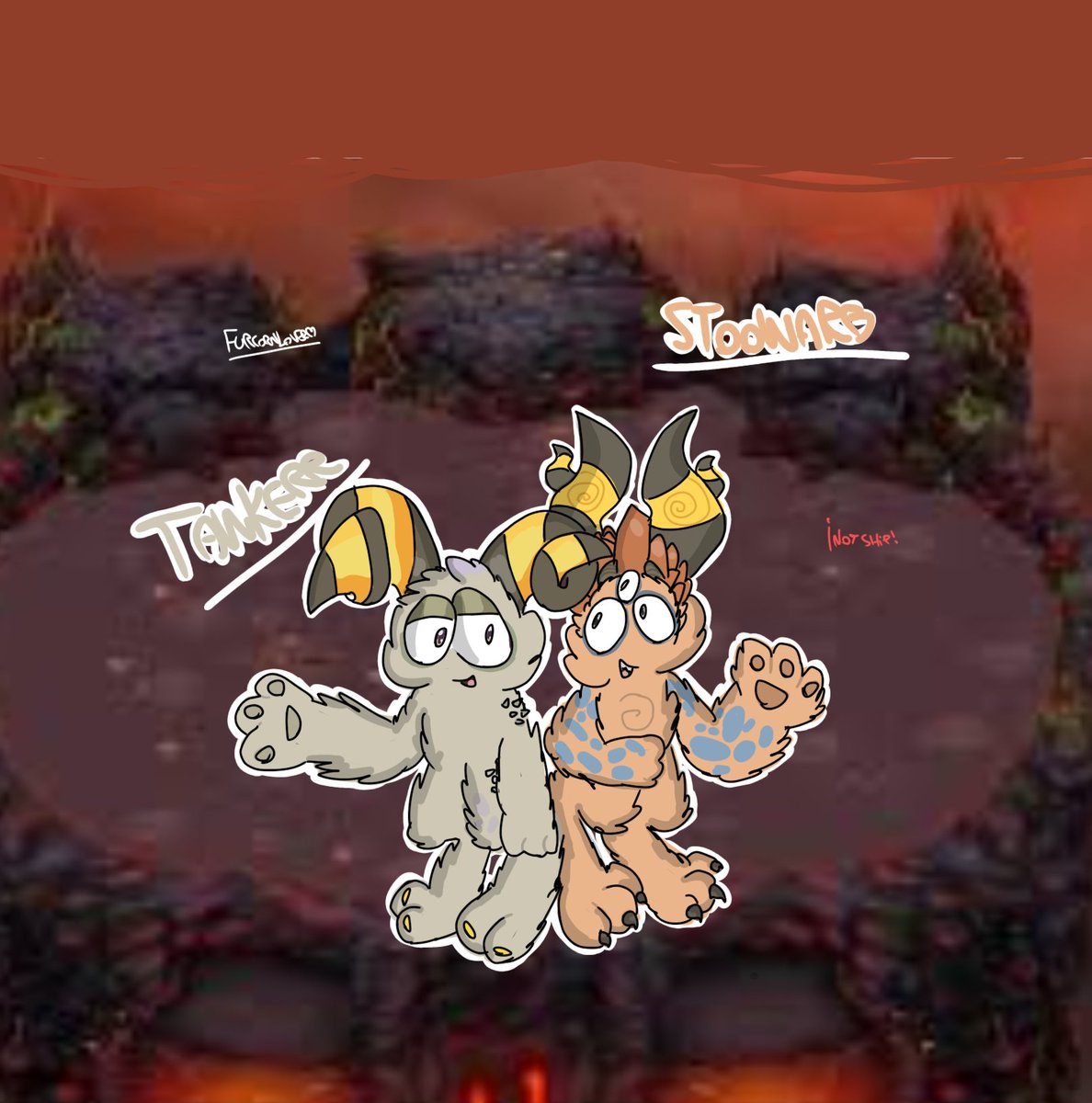 MSMFAN42's tweet photo. Tawkerr &amp; Stoowarb #msm #mysinginmonsters #fanart #draw #MySingingMonstersFanart https://t.co/Ldy4Ap42E0