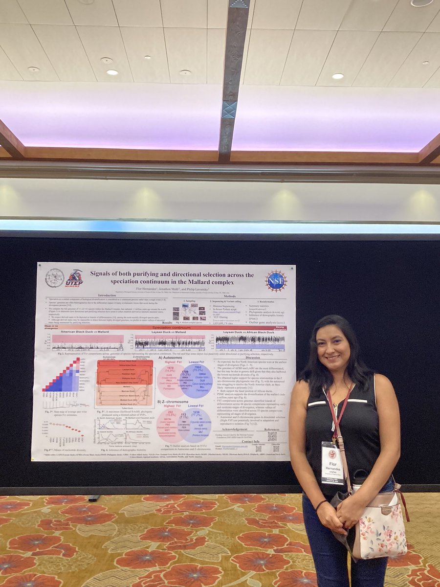 FlorHernandez_C's tweet photo. Last, but not less important! I have a poster at #evolution2023. Find me at the board #74 to talk about “Signals of both purifying and directional selection across the species continuum” #Evol2023 https://t.co/h5RSO0JIuC