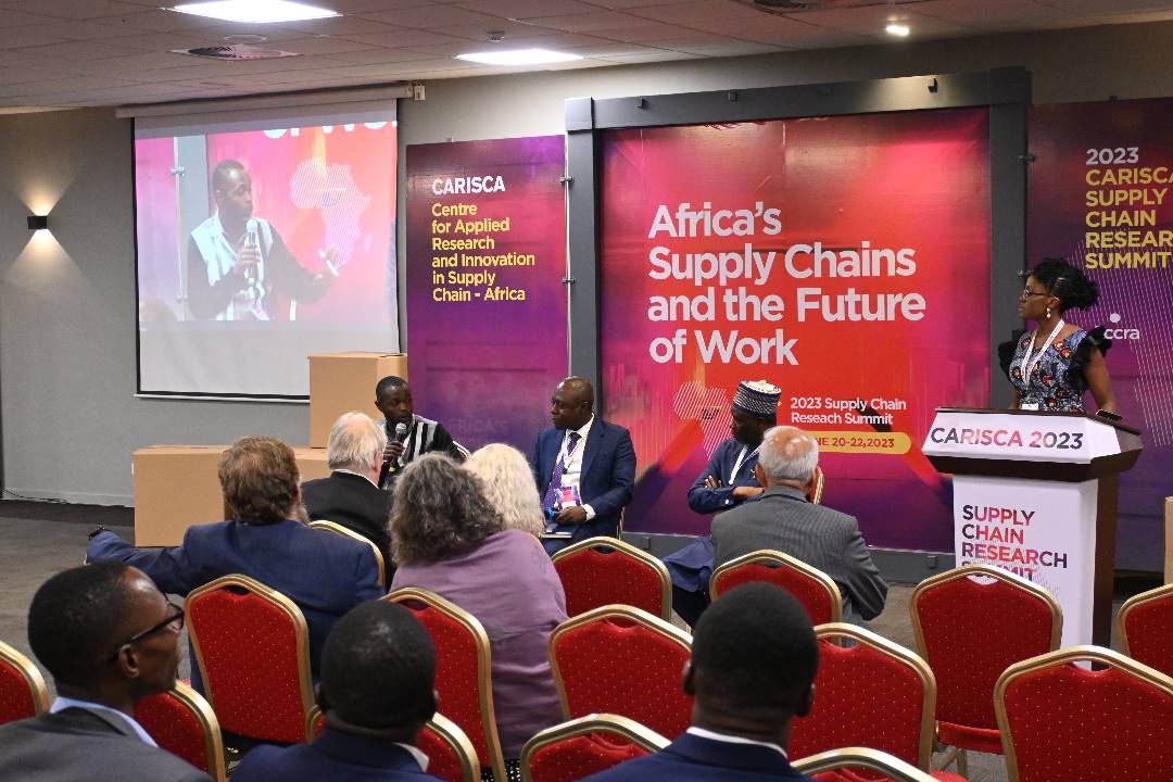 At the #CARISCA Conference on Africa's supply chain and the Future of Work