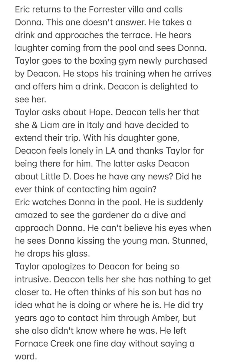 OltlD42's tweet photo. I've been writing a "sequel" to @BandB_CBS for a while now with some returning characters Felicia, Kristen @tracymelchior, Rick @Jacob_W_Young, Thorne @winsorharmon, Bridget @AshleyAJones, Connor… more prominent characters like Deacon @seankanan. https://t.co/zSHhTpF7m7