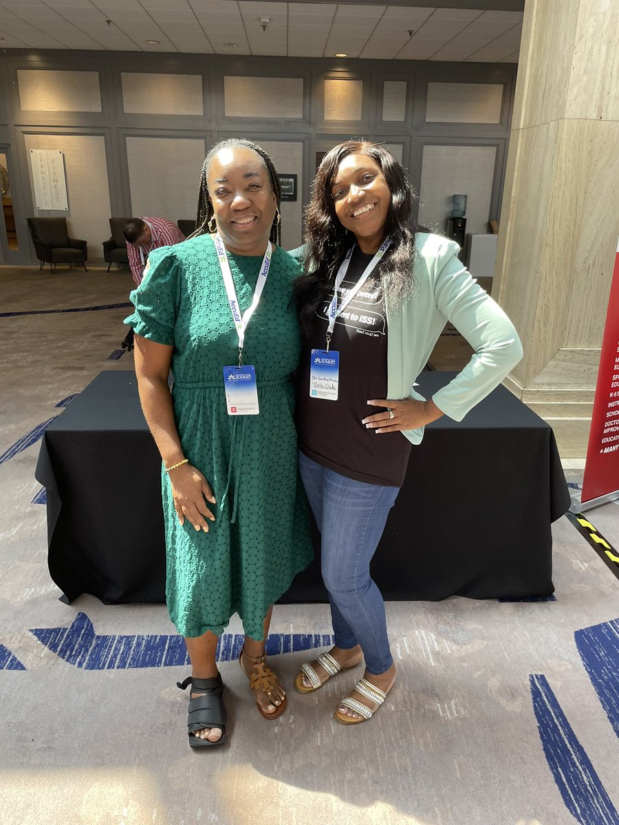DrMoreauOliver's tweet photo. Learning and Growing and Evolving at the #Innovativeschoolssummit with these two amazing leaders from @pbcsd! @McKnight_WRES @JaninaLeaderPBC @ppessugarbears @WestRivieraES @GladesRegion @Area4SuptPBCSD https://t.co/OgsFvo1NGI