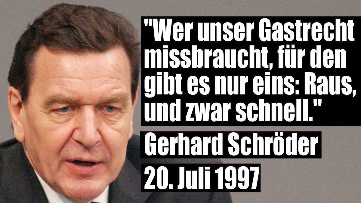 damals unter Gerhard Schröder war die SPD auch noch Arbeiterpartei…lang ist es her
#Migration 
heute #nurnochAfD