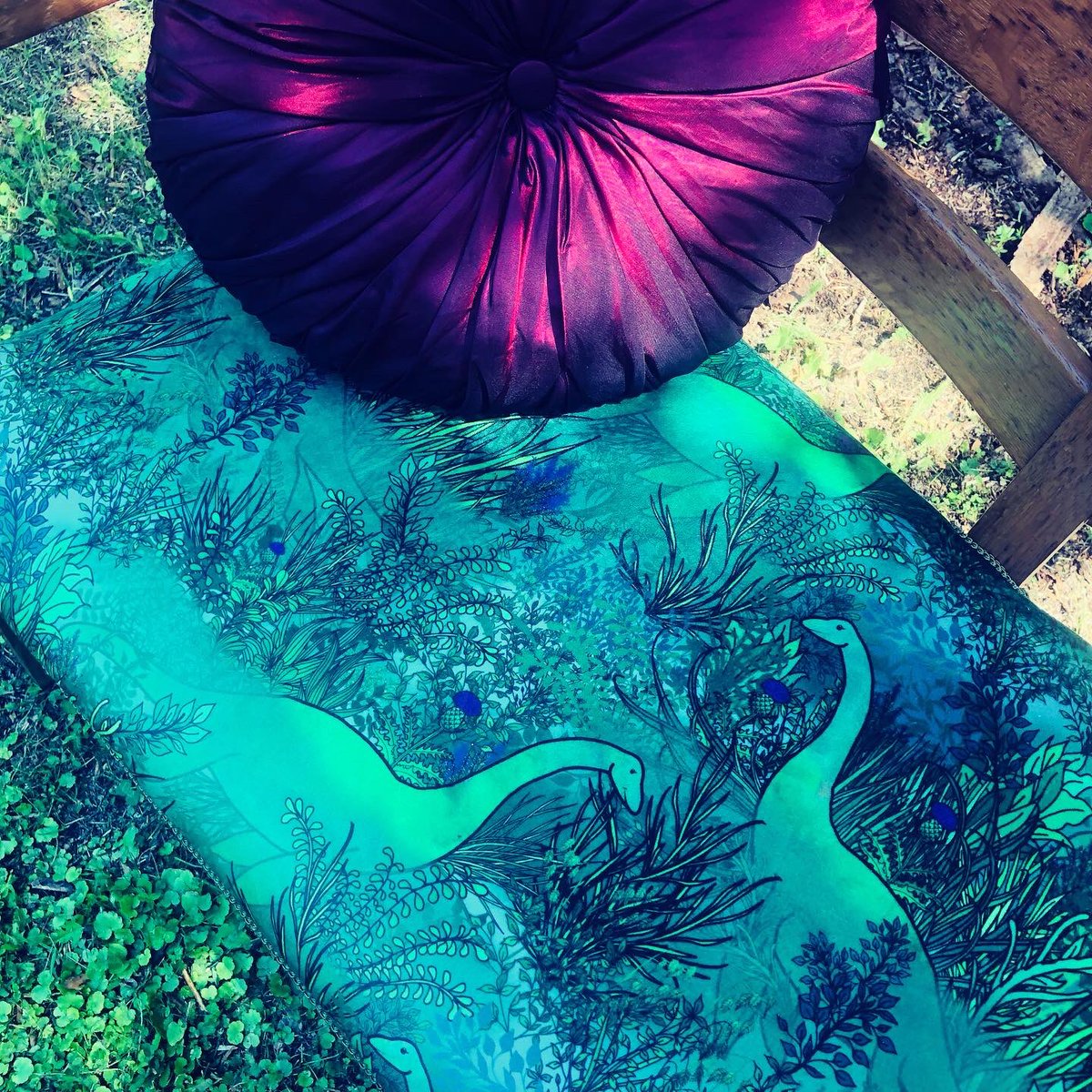 2silvercats's tweet photo. This beautiful oak settee has been lovingly put back together and is sporting the velvety Loch Ness monster and is ready to move into your home. A quirky conversation starter for sure…. #lochness #nessie https://t.co/agjrGMuduT