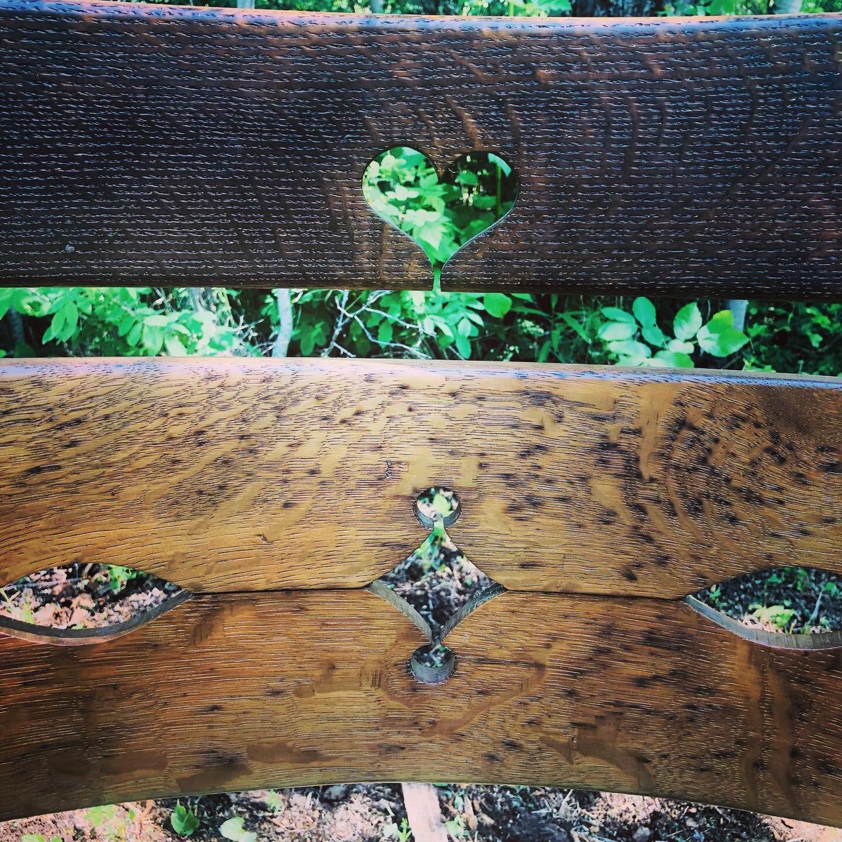 This beautiful oak settee has been lovingly put back together and is sporting the velvety Loch Ness monster and is ready to move into your home. A quirky conversation starter for sure…. #lochness #nessie