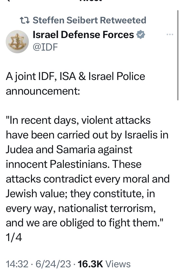AliAbunimah's tweet photo. Every credible observer and much video evidence shows the “@idf” aiding and abetting the Nazi-like pogroms against Palestinians by Jewish supremacists. @GerAmbTLV knows this too but he still tweets Zionist regime propaganda to help it whitewash its savage crimes. #SharedValues https://t.co/xiD5GZoP0A