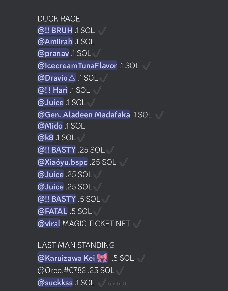 ANOTHER SUCCESSFUL EVENT HERE AT THE DEGEN CIRCLE ✅ OVER 80 ENTRIES &amp; OVER 15 WINNERS 🎉 PRIZES HAVE BEEN SENT OUT . THANK YOU TO ALL PARTICIPANTS &amp; CONGRATS TO ALL THE WINNERS 🤝 NEVER TOO LATE TP JOIN🤯

NFT COMING SOON 👀