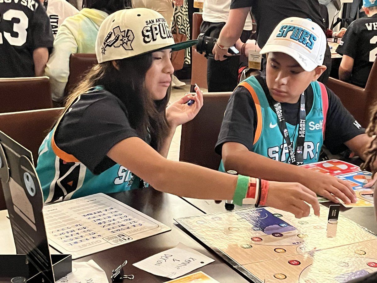 CD4ACE's tweet photo. Texas ACE student Daniella was in the building representing the San Antonio ISD’s ACE Program during the NBA Math Hoops Global Championships in New York City. It was an amazing experience to watch, cheer and witness Math strategies and critical thinking skills put into practice. https://t.co/EscQOC9j1N