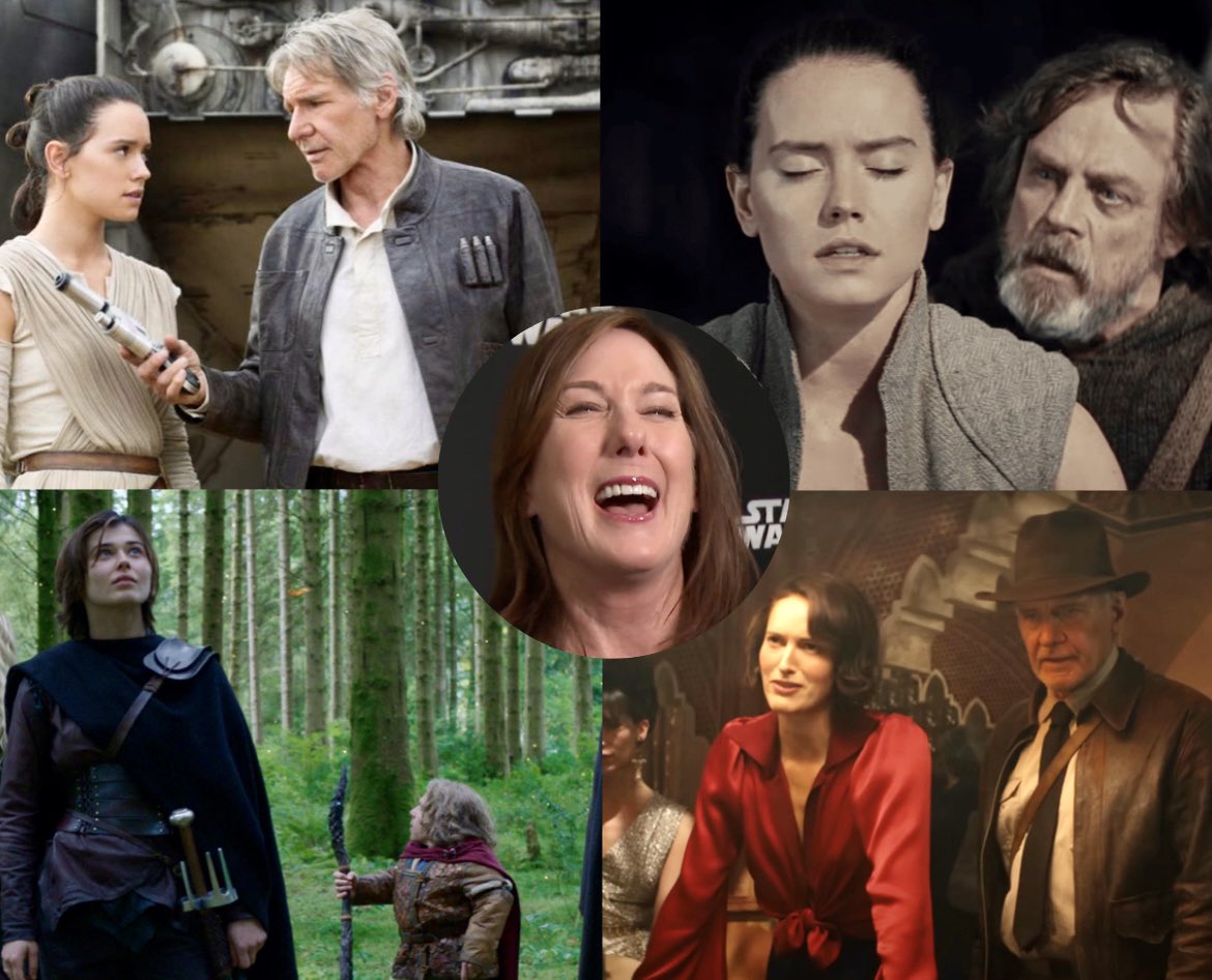 Huff4Congress's tweet image. I honestly didn’t think she could pull it off.

I didn’t think Bob Iger would let her. 

But here we are, 10 years later, and she’s done it. 

Kathleen Kennedy has replaced every one of George Lucas’ white male protagonists with a brunette woman.

…just like her.