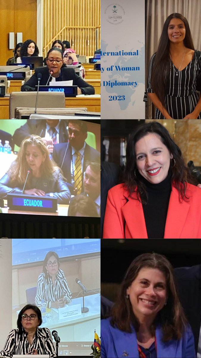 Mi reconocimiento y admiración al extraordinario trabajo de todas las colegas del Servicio Exterior Ecuatoriano. Gracias a su liderazgo, excelencia y compromiso, el Ecuador se destaca en la agenda internacional #WomanInDiplomacy