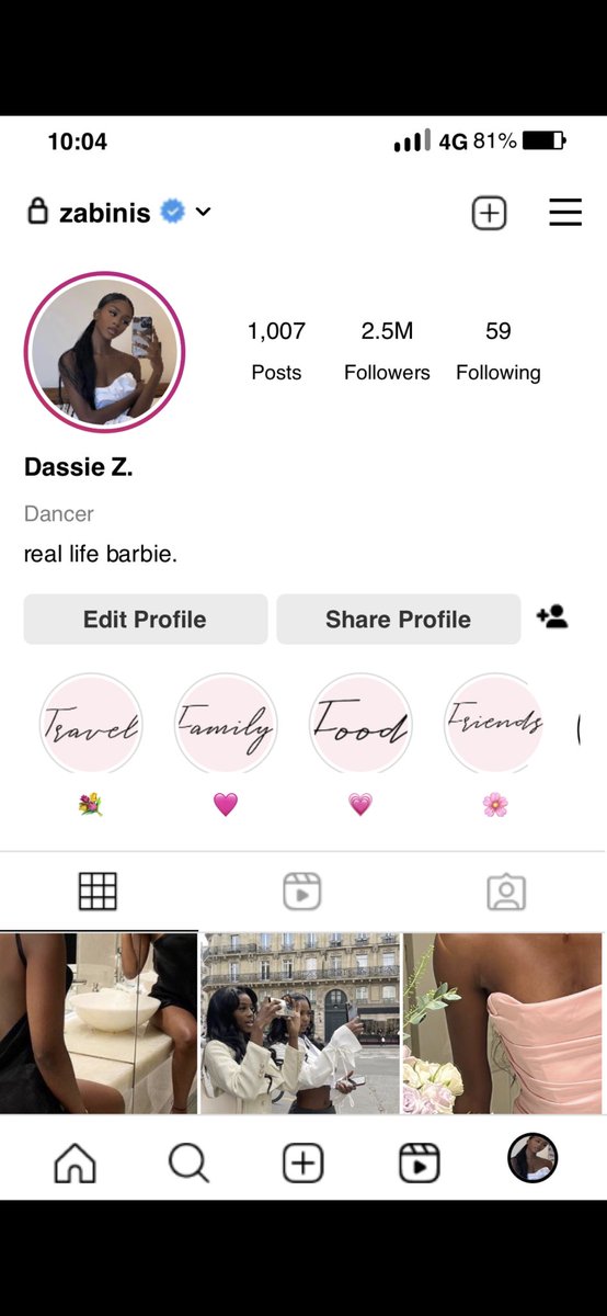 this is my instagram profile. I’ve defo had this since I was 12 dont scroll to the bottom😌