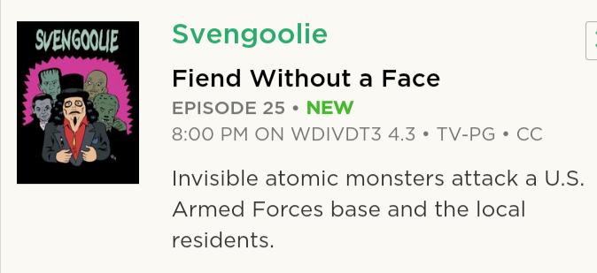 Only five hours to go until the big broadcast of tonight's #Svengoolie!