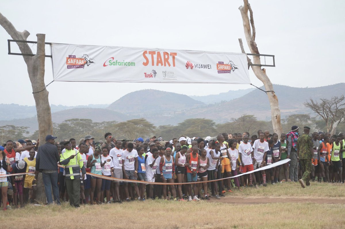 What a day @LewaConservancy for the 24th @LewaSafMarathon . Thousands of runners have taken part in one of the world’s most breath-taking races in a huge show of support for African-driven conservation. Congratulations to everyone who chose to #DitchTheDesk!
